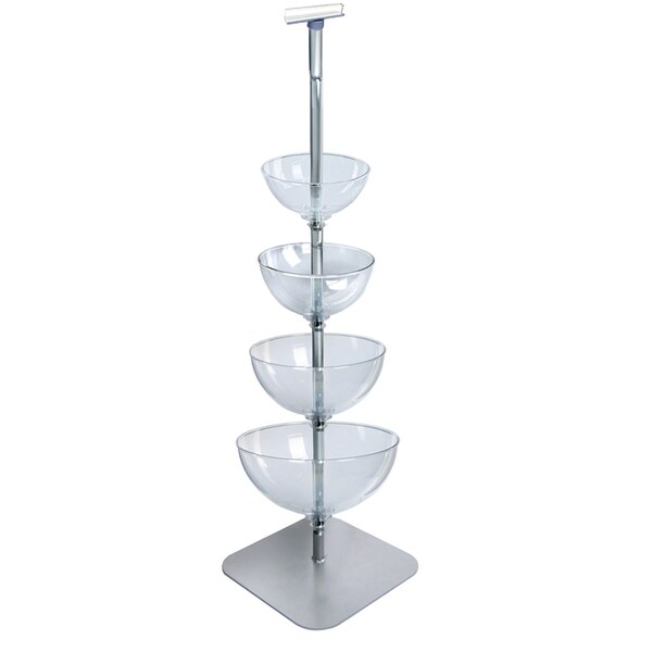 Four-Tier Cascading Bowl Floor Display